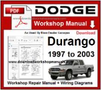 Dodge Durango Service Repair Workshop Manual Download